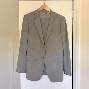 Theory 38R gray suit 32 pants